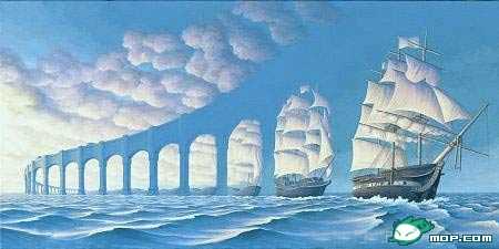 帆船与桥！